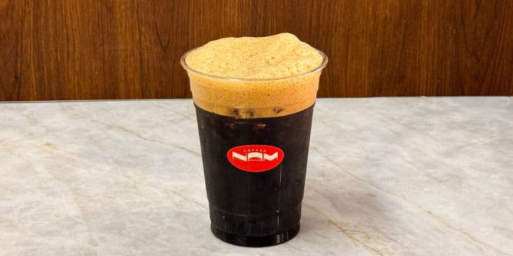 Shaken Black Phin menu item